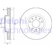 Set van 2 remschijven DELPHI - BG4669C