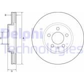 Set van 2 remschijven DELPHI - BG4965C