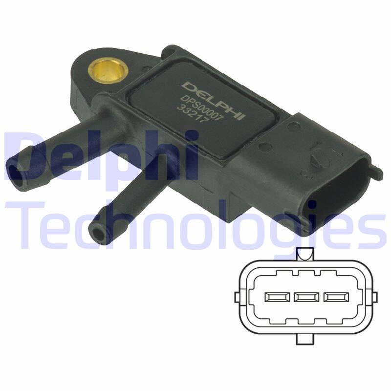 Sensor, exhaust pressure