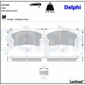 Set remblokken achter DELPHI - LP146