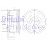 Tambour de frein DELPHI - BF153