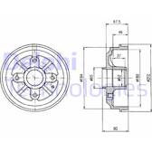 Tambour de frein DELPHI - BF324