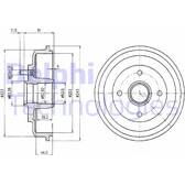 Tambour de frein DELPHI - BF402