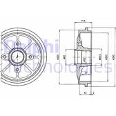 Tambour de frein DELPHI - BF484