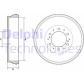 Tambour de frein DELPHI - BF537