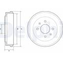 Tambour de frein DELPHI - BF570