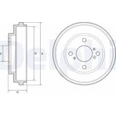 Delphi Technologies BF525 Tambour De Frein - 1 Unité
