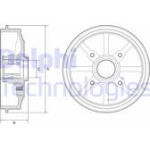 Tambour de frein DELPHI - BFR484