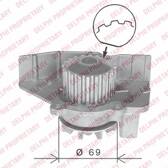 Vattenpump, motorkylning DELPHI - WP1601