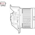 Cabin suction fan DENSO - DEA05005