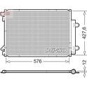 Condensor, airconditioning DENSO - DCN47008