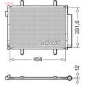 Condensor, airconditioning DENSO - DCN47011