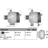 Dynamo / Alternator (negen) DENSO - DAN1059