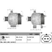 Dynamo / Alternator (negen) DENSO - DAN1331