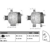 Dynamo / Alternator (negen) DENSO - DAN509