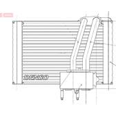 Evaporador, ar condicionado DENSO - DEV07005