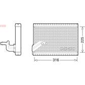 Evaporador, ar condicionado DENSO - DEV21003