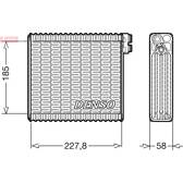 Evaporateur de climatisation DENSO - DEV09011