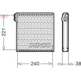 Evaporateur de climatisation DENSO - DEV09102