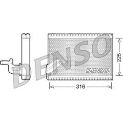 Evaporateur de climatisation DENSO - DEV21003