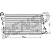 Intercooler, inlaatluchtkoeler DENSO - DIT99020