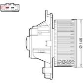 Interieurventilator DENSO - DEA21014