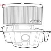 Interieurventilator DENSO - DEA23014