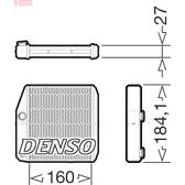 Kachelradiateur, interieurverwarming DENSO - DRR09076