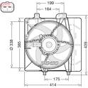 Koelventilator DENSO - DER07011