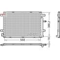 Kondensor, klimatanläggning DENSO - DCN02039