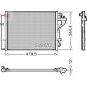 Kondensor, klimatanläggning DENSO - DCN43006