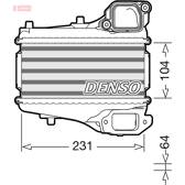 Radiador do ar de sobrealimentação DENSO - DIT40001