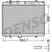 Radiador, refrigeración del motor DENSO - DRM21055