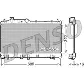 Radiador, refrigeración del motor DENSO - DRM36007