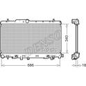 Radiador, refrigeración del motor DENSO - DRM36018