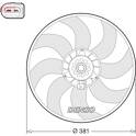 Radiator fan DENSO - DER02006