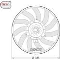 Radiator fan DENSO - DER02008