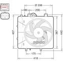 Radiator fan DENSO - DER07010