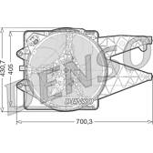 Ventilador, refrigeração do motor DENSO - DER01020