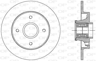 Disco freno (per unità) OPEN PARTS BDA2510.30
