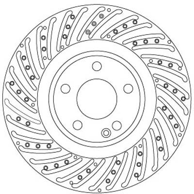 Disque de frein (à l'unité) TRW DF6633S