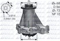 Waterpomp, motorkoeling