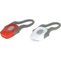 Frog 1 LED-belysningssats fram + bak - Batteri ingår - Dresco DRESCO - 5251205