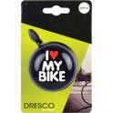 Sonnette ding dong I love my bike DRESCO - 5250108