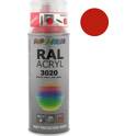 Peinture Acrylique - RAL 3020 Rouge signalisation brillant - 400 ml DUPLI COLOR - 356766