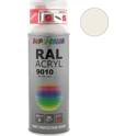 Acrylic Paint - RAL 9010 Pure white matt - 400 ml DUPLI COLOR - 349805