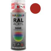 Vernice acrilica - RAL 3000 Rosso fuoco lucido - 400 ml DUPLI COLOR - 349560