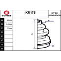 Bellow Kit, drive shaft EAI - KR175