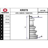 Faltenbalgsatz, Antriebswelle EAI - KR078