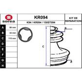 Faltenbalgsatz, Antriebswelle EAI - KR094